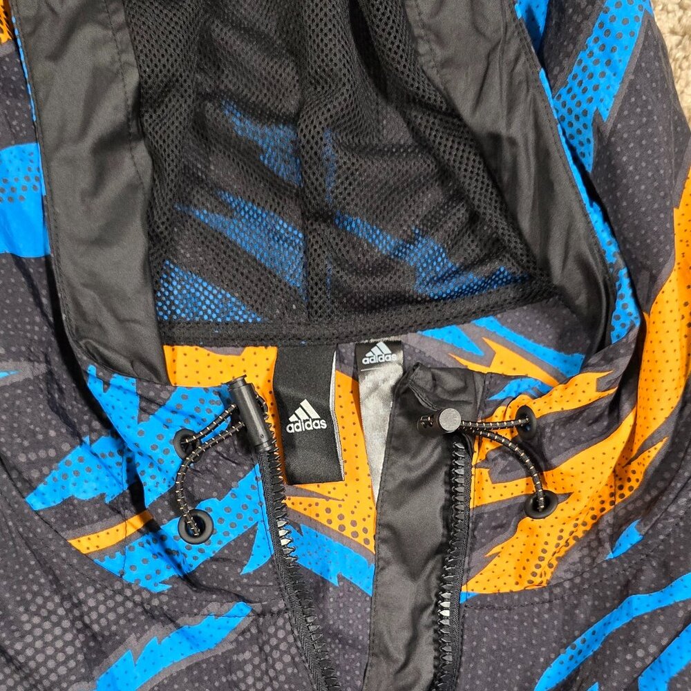 Mens xl Adidas water resistant zip up jacket windbreaker - Picture 5 of 5